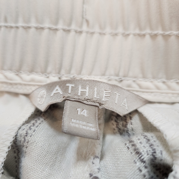 Athleta Cabo Tide Linen Wide Leg Pants Size 14 - Picture 5 of 8